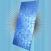 Декоративная стеновая панель 3D голубого цвета