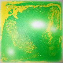 Напольное покрытие, живая плитка, цвет зеленый/желтый
