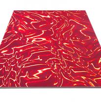 Потолочная панель Армстронг 3D красного цвета