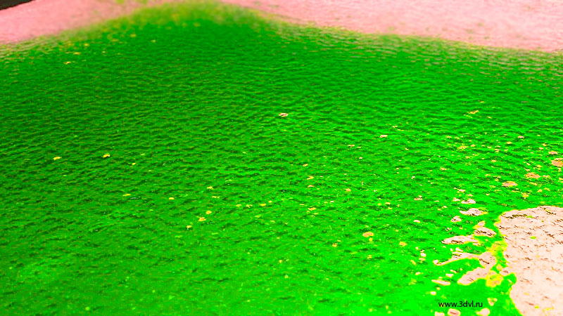 живая плитка liquid floor green