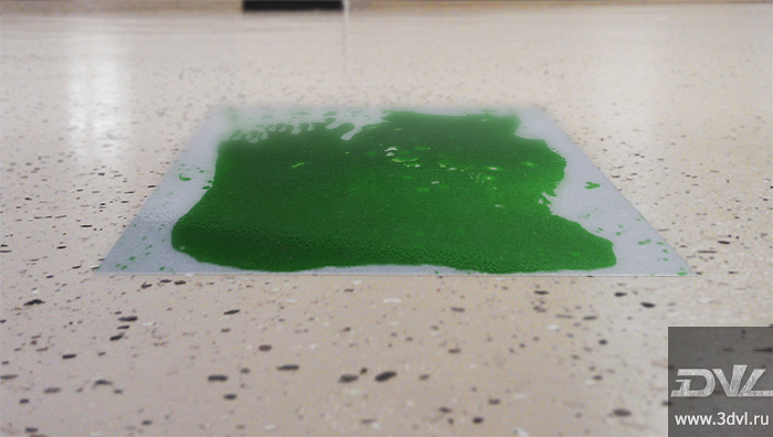 живая плитка с меняющимся рисунком, напольная плитка зеленого цвета